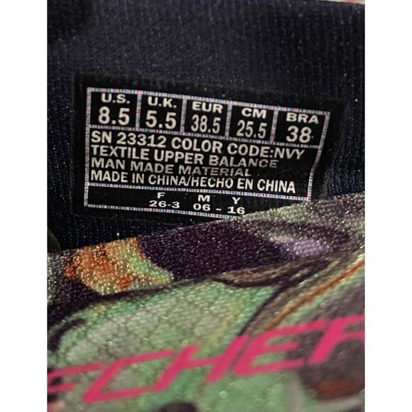 Skechers Cleo Air Cooled Womens Comfort Shoes 8.5 Blue Stretch Knit Fit Cushion - Picture 4 of 9